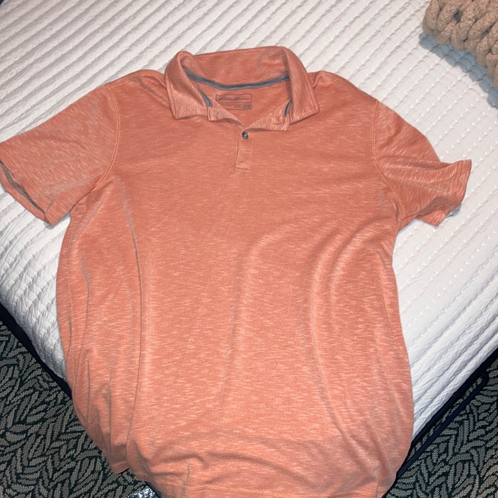 Salmon colored polo
